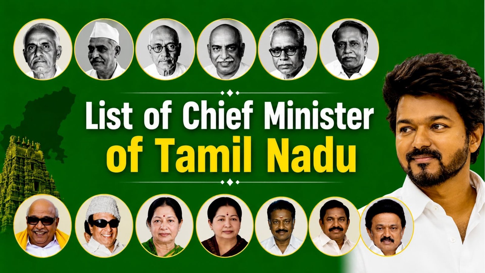 List of Chief Minister of Tamil Nadu