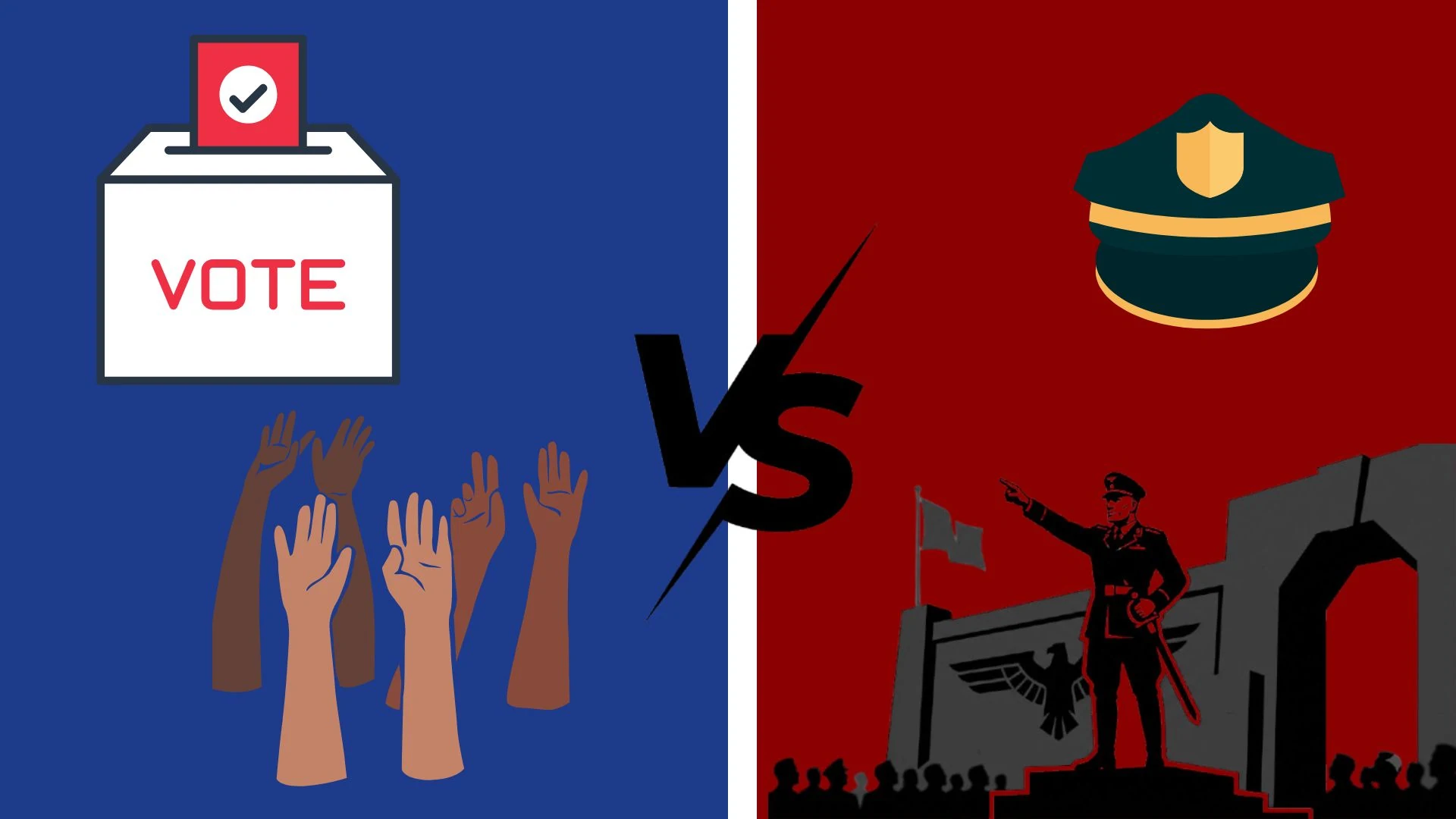 Difference Between Democracy and Dictatorship