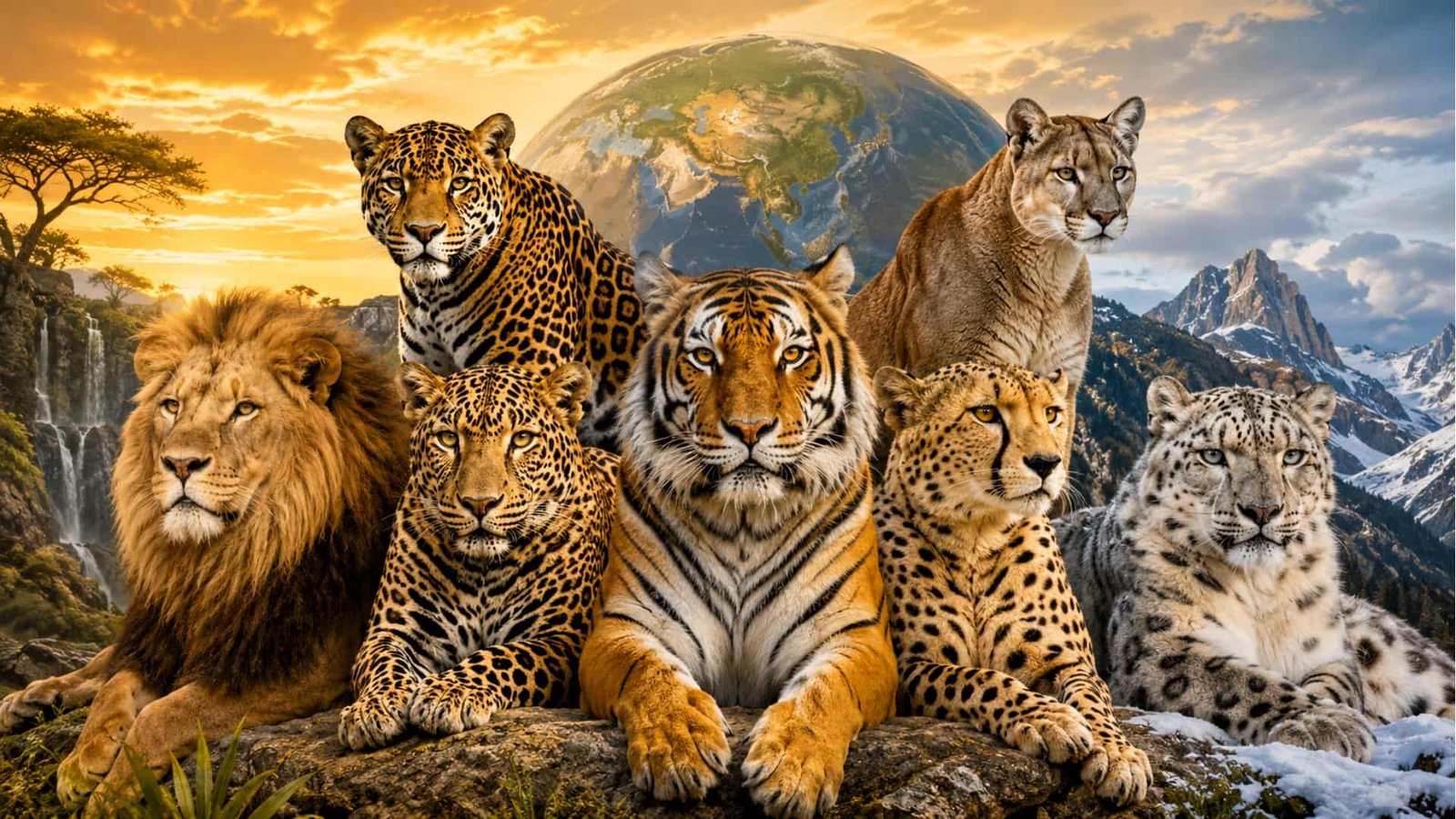 how many big cat species are found in the ibca
