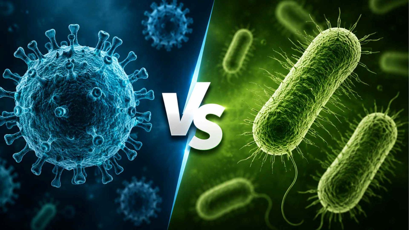 Bacteria vs Virus